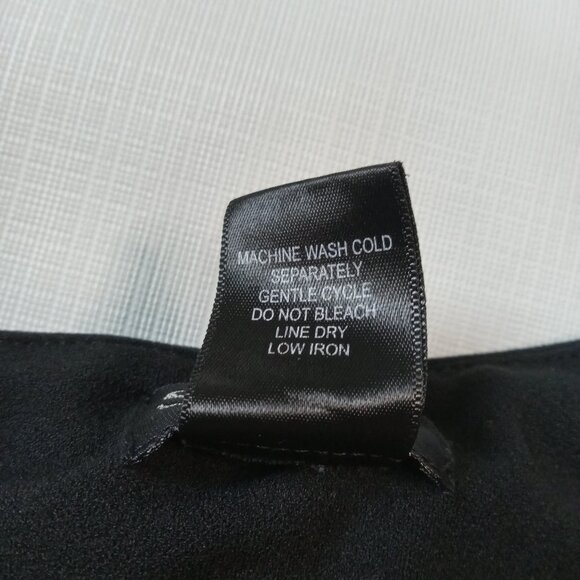 Soho Apparel Black Decorative Tied Belt Straight Leg Dress Pants Women's Medium - Picture 4 of 12